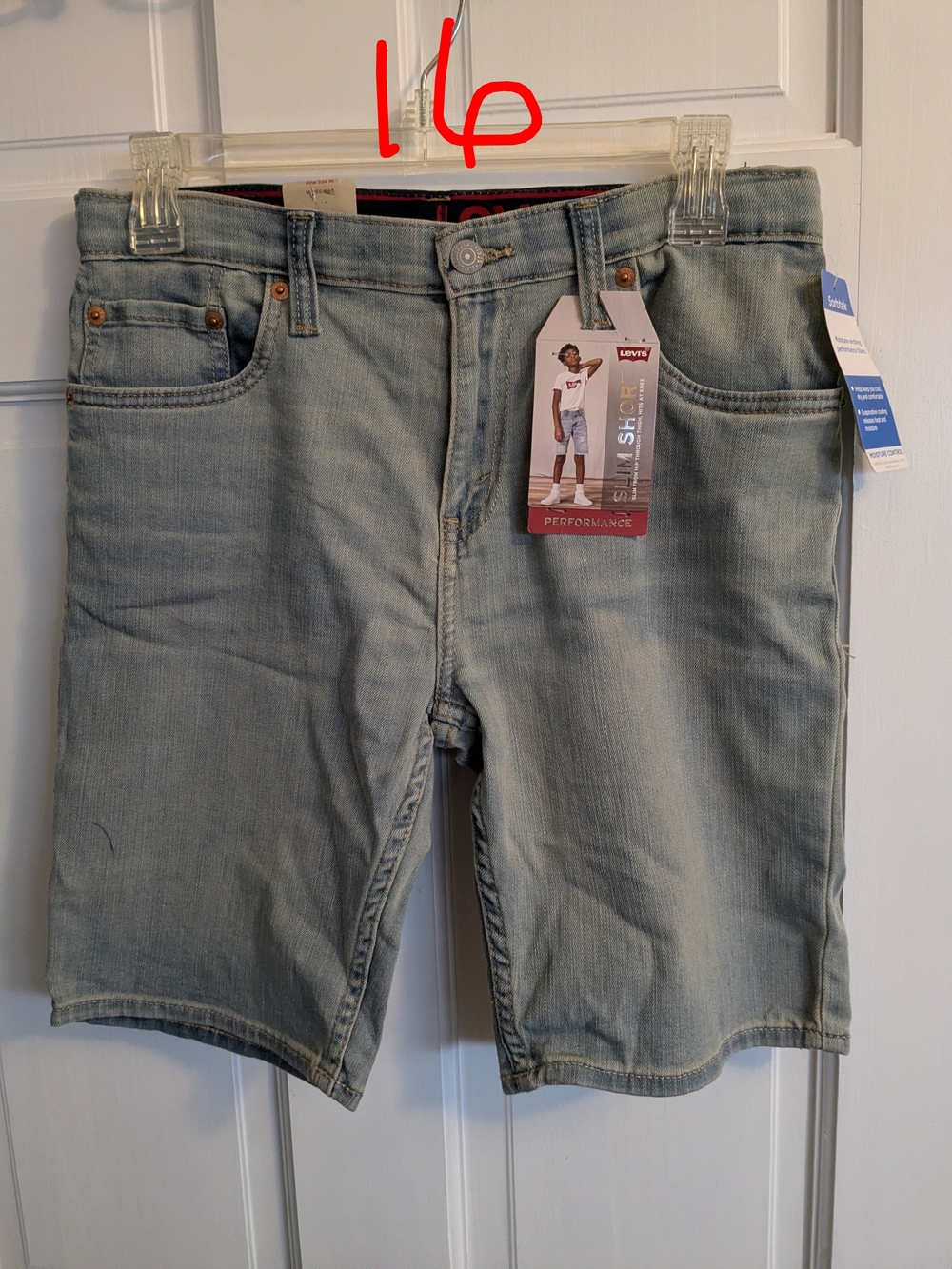 Levi's Light Wash Denim Jean Shorts - Slim Fit